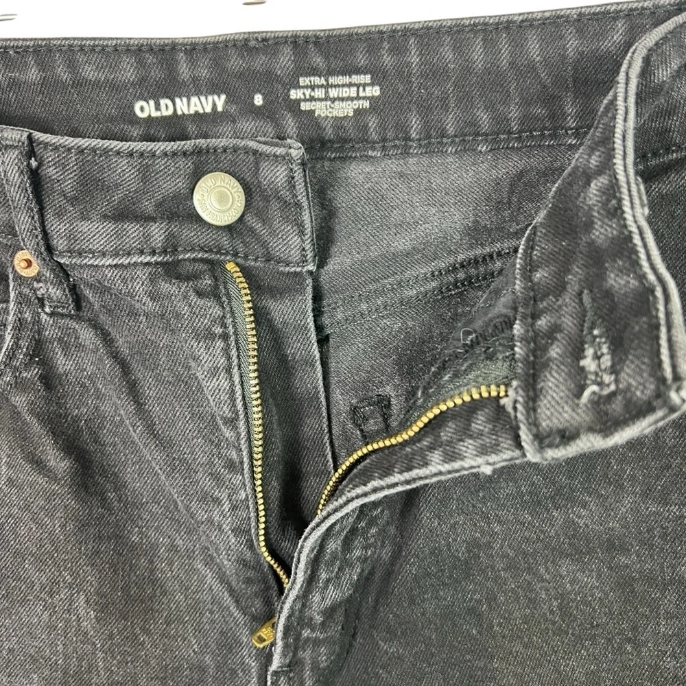 Old Navy Extra High-Rise Sky-Hi Wide Leg Secret Smooth Pockets Women’s Size 8